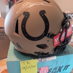 Jonathan Taylor Authentic Autographed Helmet withCOA 