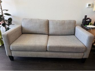 Grey loveseat