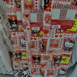 hello kitty and friends valentines blanket