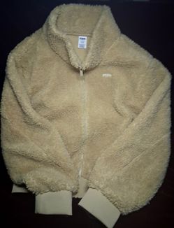 Victoria's Secret PINK Teddy Fleece Sherpa Full-Zip Jacket.
