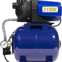 1.6HP Shallow Well Pump Tank Garden Water Pump Booster System Pressurized Farm Irrigation 1000GPH, 1200W
