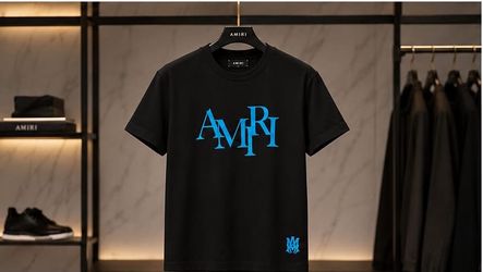 🔥 AMIRI T-Shirts – New Drop baby blue 🔥 3 for $100