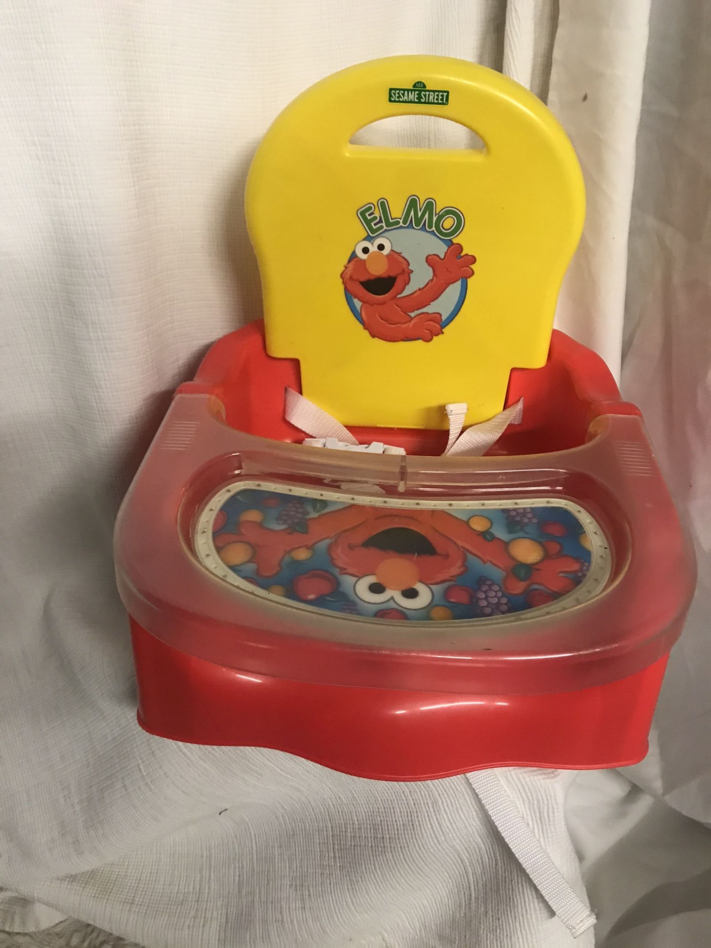 Sesame Street Elmo Adventure Booster Seat Gently Used