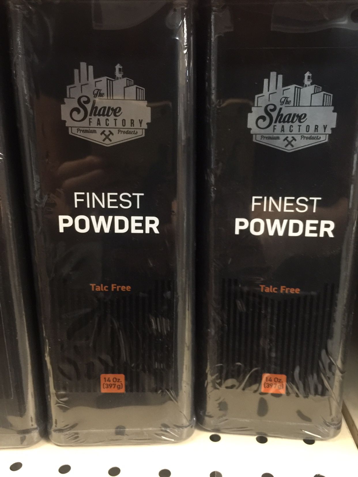 Shave Factory Talc-Free Powder Barbers Hairstylists Salons Barbershops Barber Student