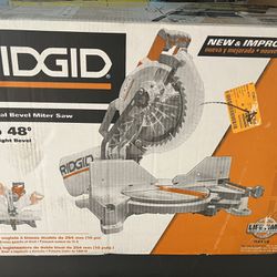 RIDGID 15 Amp 10 in. Corded Dual Bevel Miter Saw with LED Cut Line Indicator