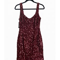 Red sequin dress size small