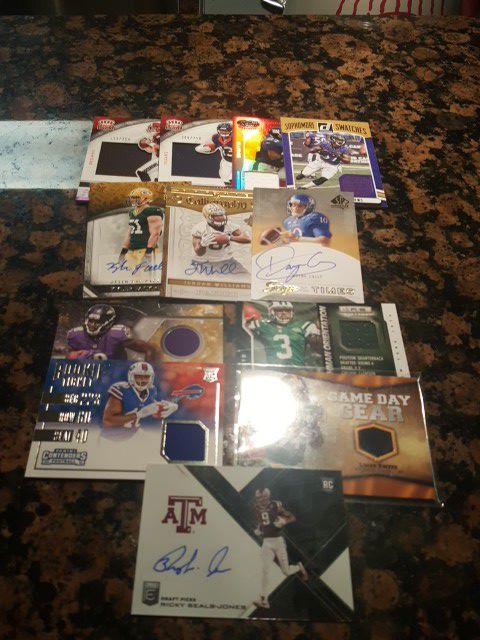 Autograph and Jersey Football Cards Lot 2