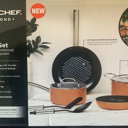 Copper Chef Black Diamond 8pc set