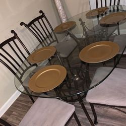 Glass Dining Table Set