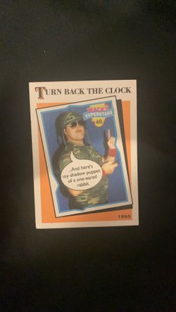 1993 Topps "Wacky Superstars" Sgt. Slaughter trading card (#40)