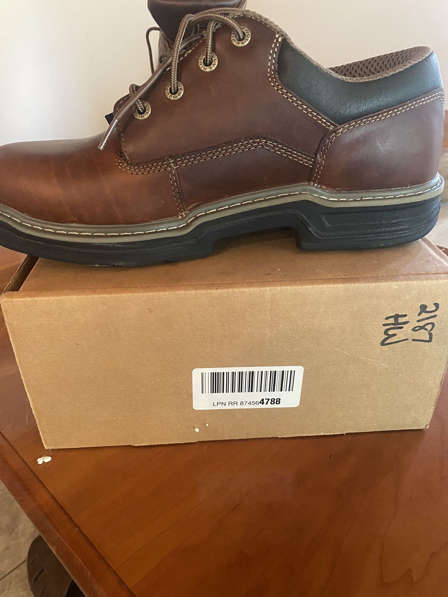 Brand new Wolverine Dura-Shocks size 13 E Wide work shoes. I ordered the wrong size and waited too long to send them back Retail $130.00 sell for $