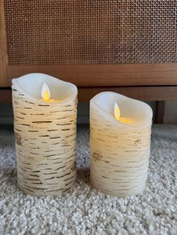 Battery Operated Tree Log Candles