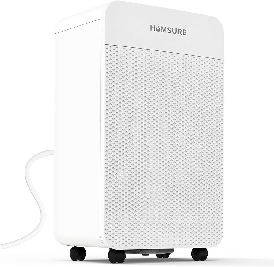HUMSURE 4500 Sq. Ft 80 Pints Dehumidifier for Basement and Home Bathroom Bedroom Equipped With Drainage Hose Automatic Defrosting 24 Hour Timer F