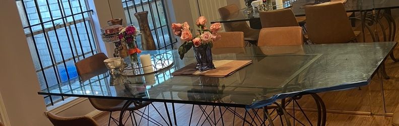 Glass table top