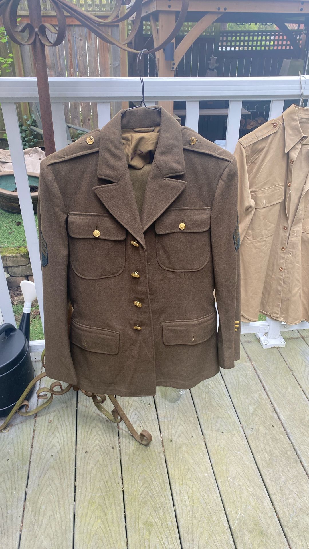 WWII Army Jacket Pants And Shirt