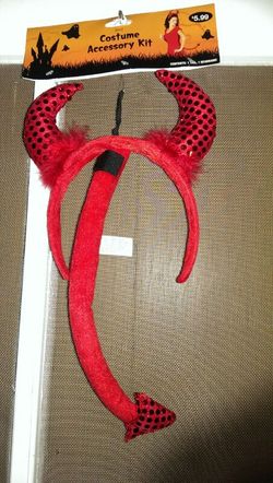 Woman devil accessory.