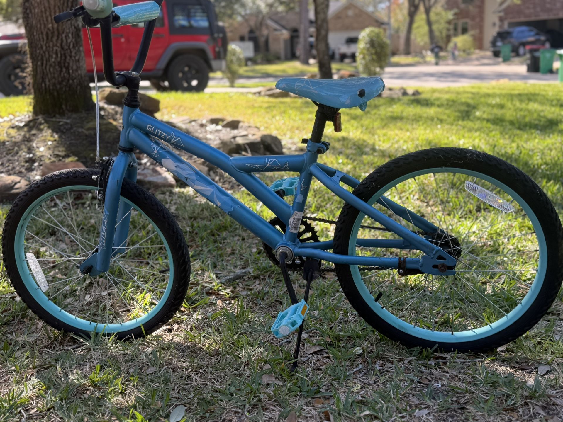 Huffy Glitzy Kids' Bike, Blue, 20-Inch