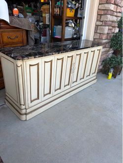 Antique Thomasville cabinet marble top