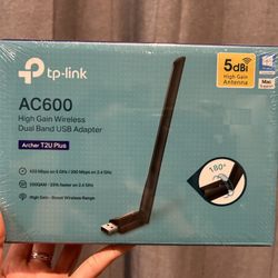 TP-Link AC600 High Gain Wireless Dual Band USB Adapter Archer T2U Plus