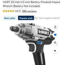 HART 20V 1/2" Impact Wrench NEW IN BOX