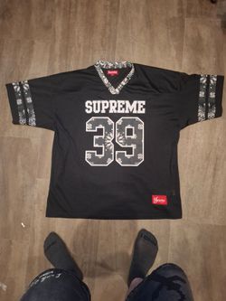 Supreme black bandana jersey men's XL