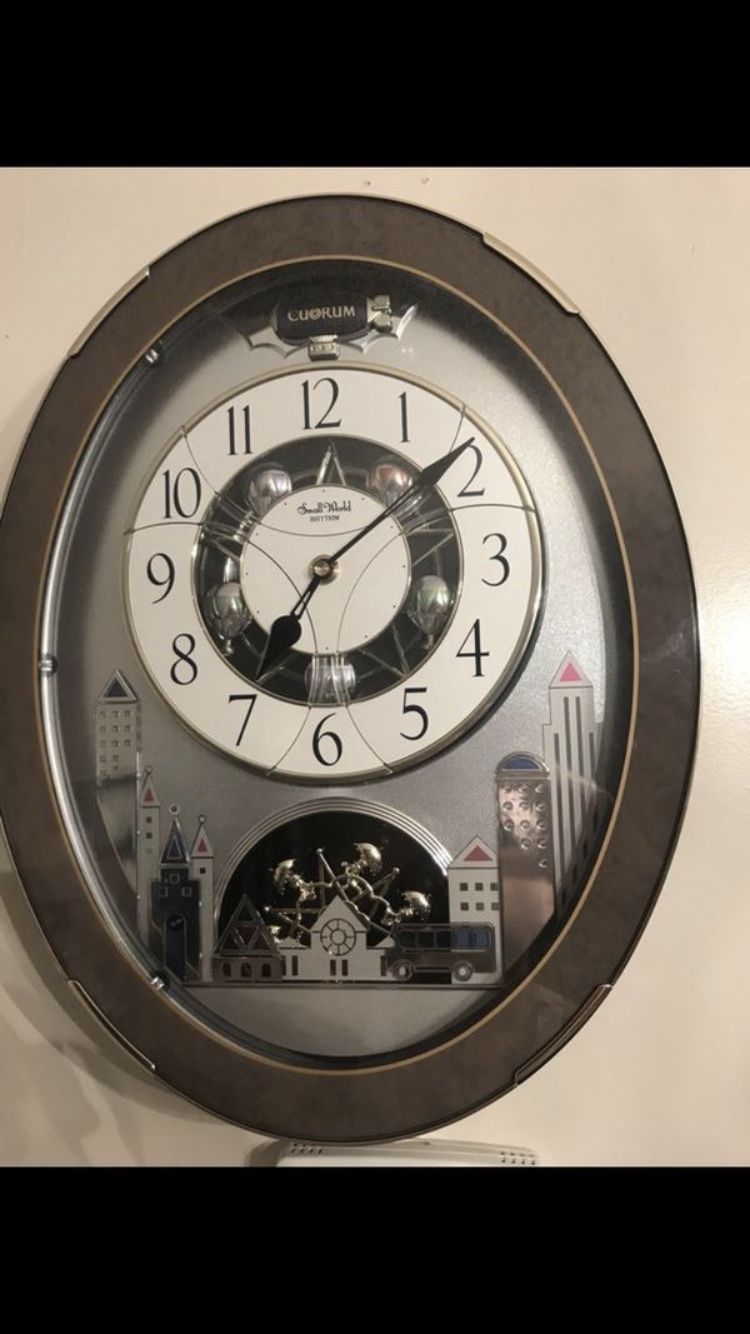 Cuorum Small World Rhythm Wall Clock NEED SOLD TODAY! PRICE REDUCED!