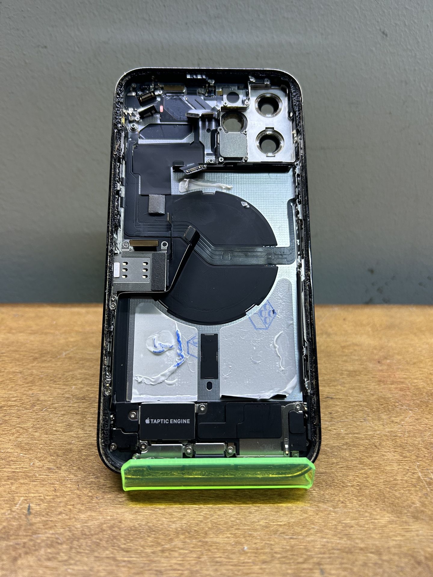 iPhone 12 Pro Max Housing Back Replacement Blue Color OEM Cracked Back Glass