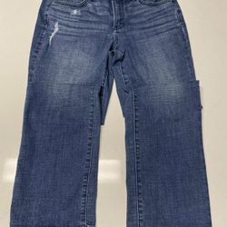 NYDJ Not Your Daughters Jeans Womens 8P Marilyn Straight Jeans Blue Lift x Tuck.  Mint condition   Mid rise   Please see photos as there are a large p