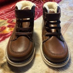 $25 Faux-Leather Sherpa-Lined Boots for Toddler Boys