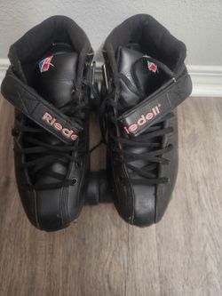 Riedell R3 Black Quad Roller Skates (Size 10)
