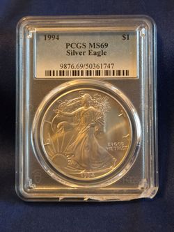 MS 69 1994 American Silver Eagle