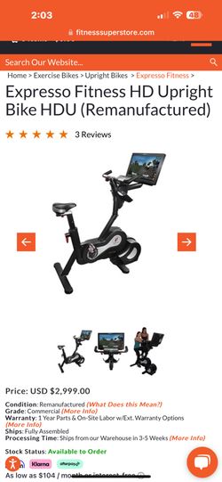 Expresso Fitness Bike Brand New $100 Each