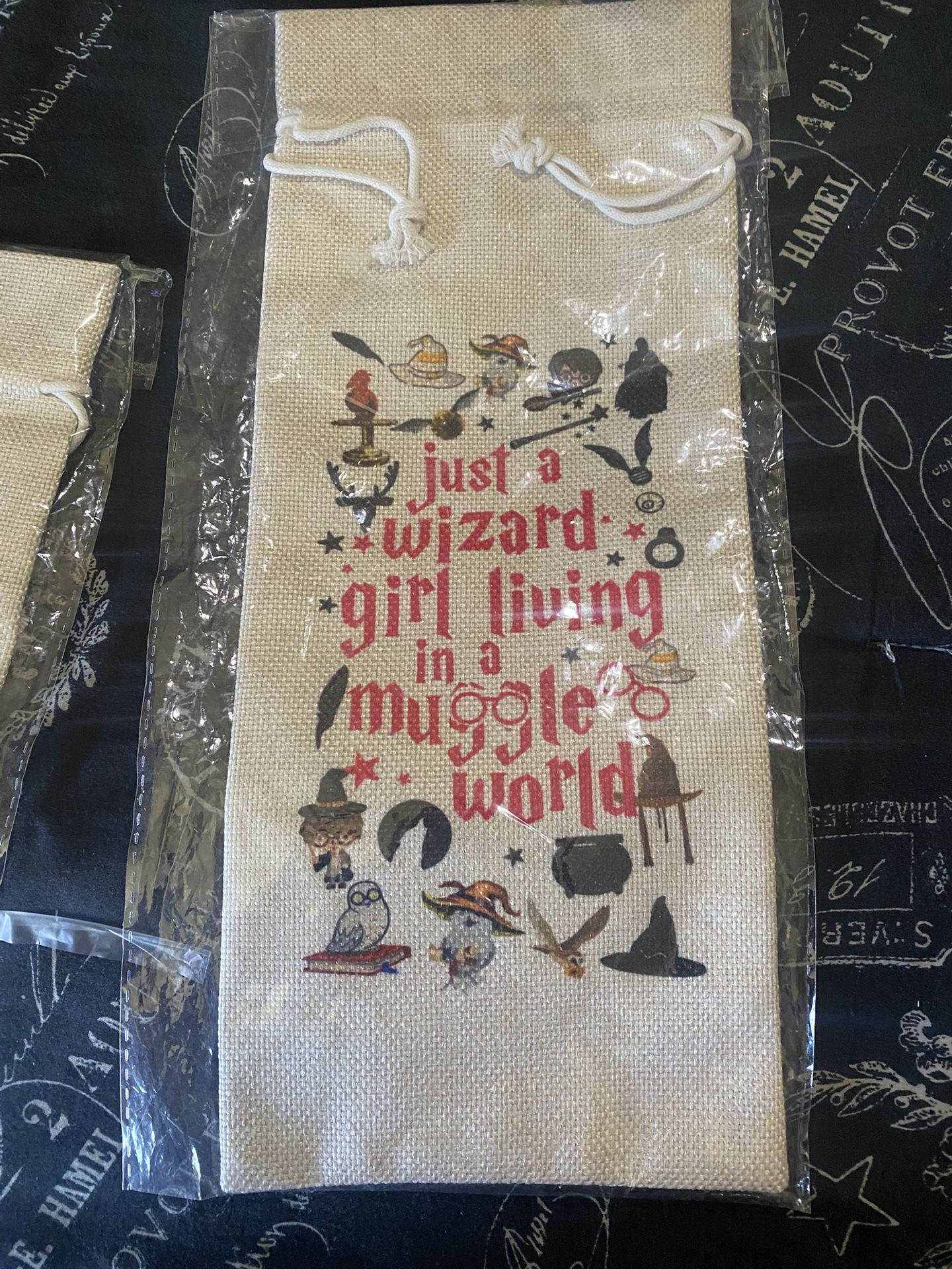 Harry Potter Wine Bottle Bag New 