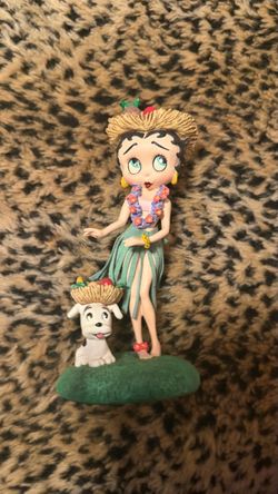 Betty Boop Hula Figurine with Dog