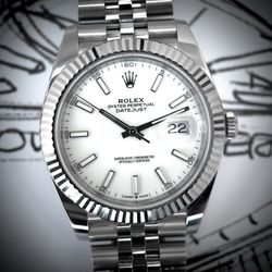 2022 Rolex Datejust 41 White On Jubilee Full Set 