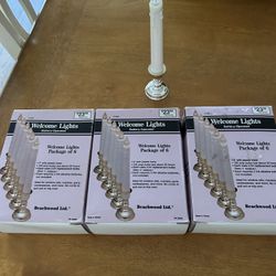 18 Battery Operated Welcome Lights - 3 Packages of of 6.