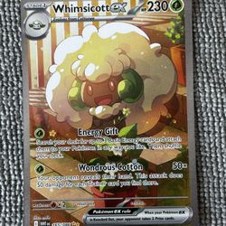 Pokemon Whimsicott EX ENGLISH SIR White Flare #165/086 Special Illustration Rare