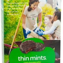 Girl Scout Cookies 1 Thin Mints, 1 Trefoils