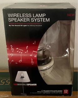 Sound of Light Wireless Lamp Speaker System Screw Into Your Lamp