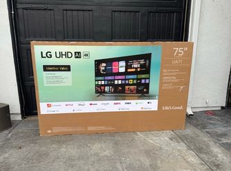75 “ lg smart 4K UHD HDR TV