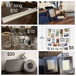 Home Decor - See Pic For Prices