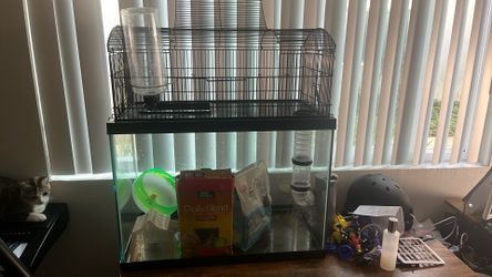 Hamster Cage And Food