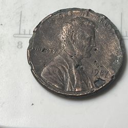 1987D Penny