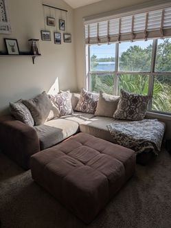 Sectional Couch and Cuddle Chair