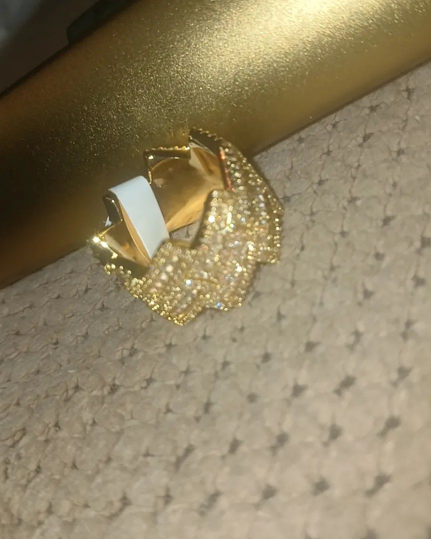 Diamond And Gold Cuban Ring