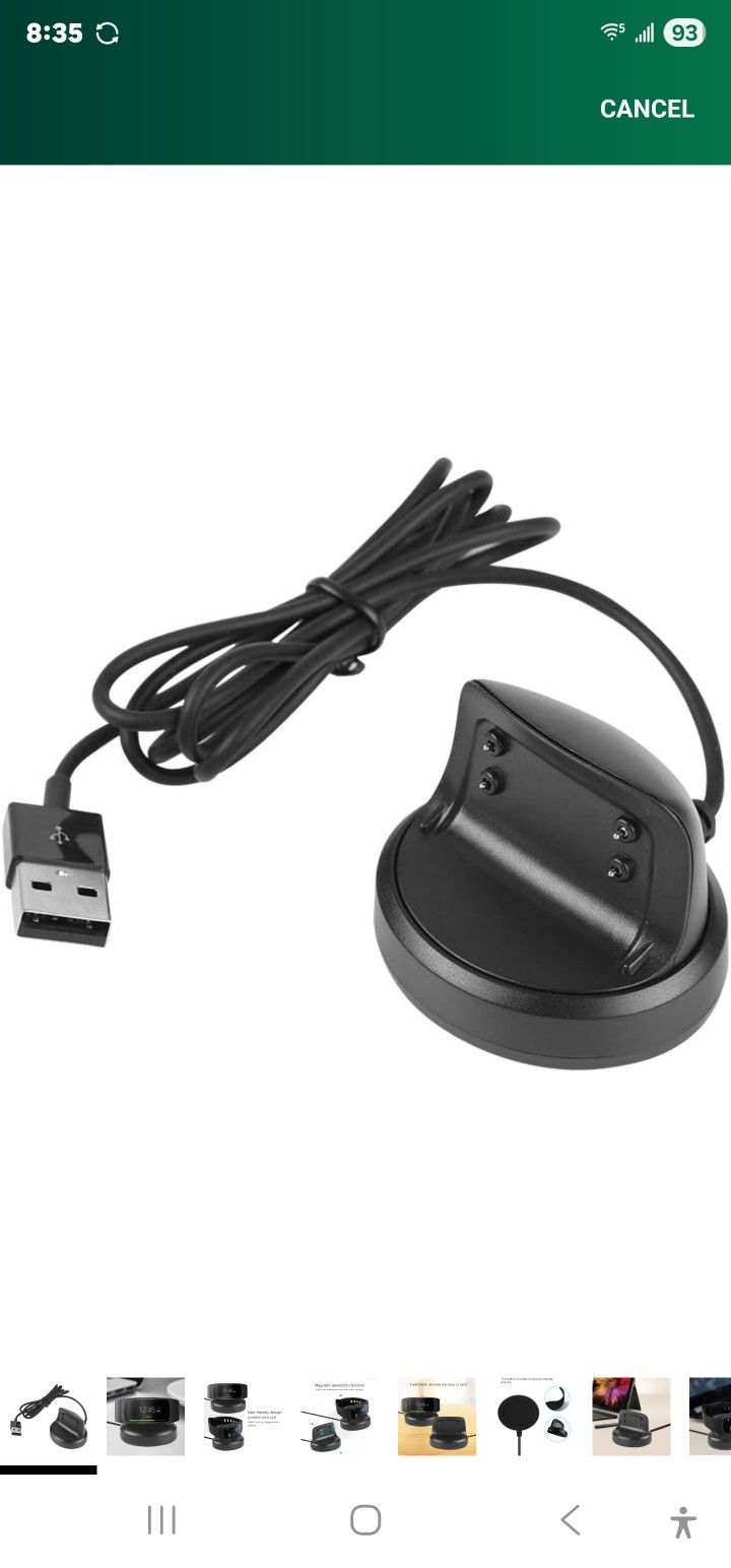 Charging Cable, Replacement Charging Dock Cradle for Smart Watch Charging Cable for SM-R360 Charging Cable for Gear Fit2