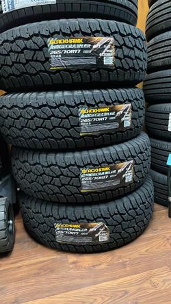 Blackhawk Ridgecrawler A/T 265/70R17 Tires – Set of 4 nuevas y garantizadas