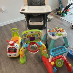 High Chair And Baby Toys