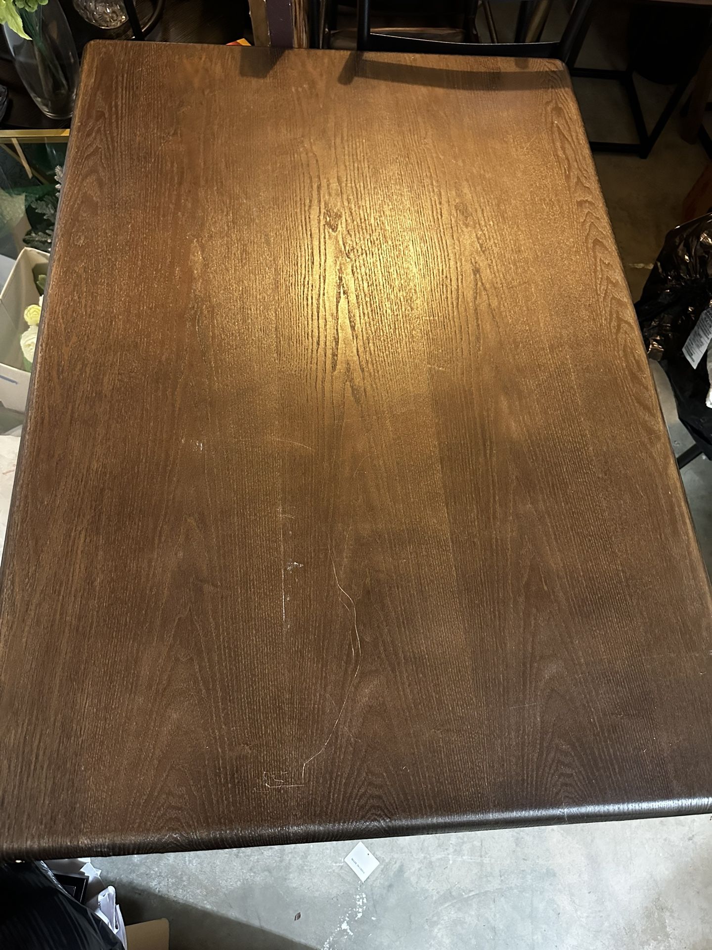 Wood And Metal Dining Set-Seats 4