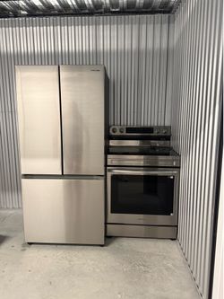 Fridge and stove